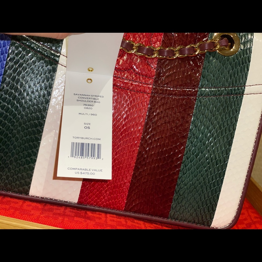 TORY BURCH SAVANNAH CONVERTIBLE SHOULDER BAG - Picture 9 of 9